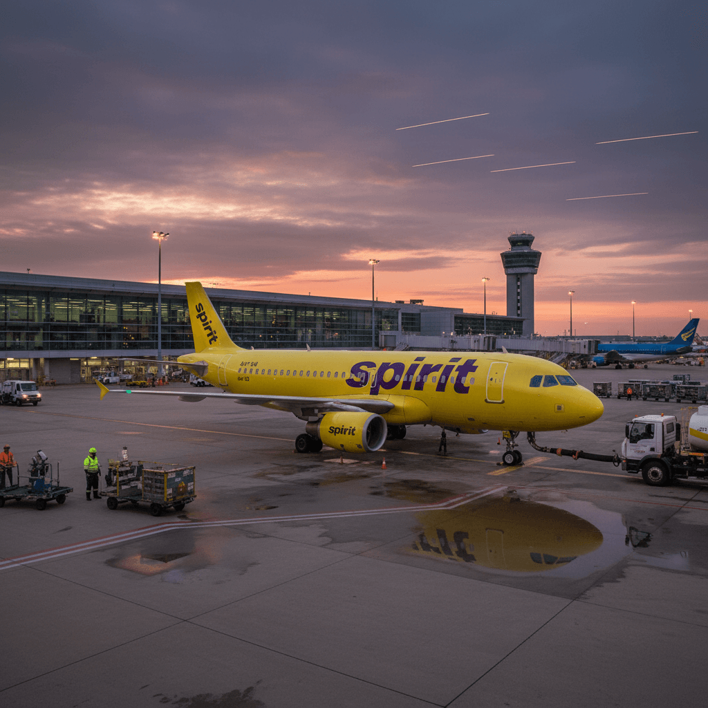 Spirit Airlines Shuts Down After Fuel Price Surge and Financial Woes